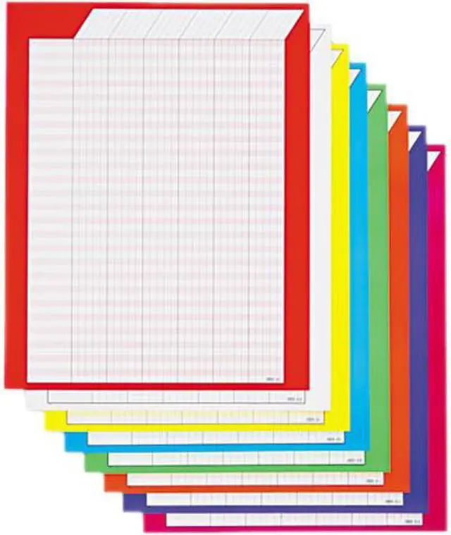 Main image of Vertical Incentive Chart Pack, 22w x 28h, 8 Assorted Colors, 8/Pack