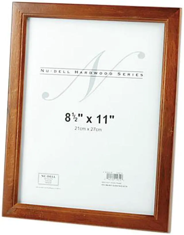 Main image of Nu-Dell 15815 Solid Oak Hardwood Frame, 8-1/2 x 11, Walnut