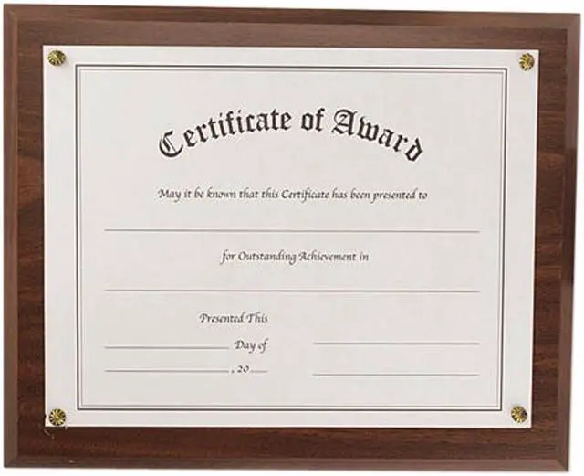 Main image of Nu-Dell 18811M Award-A-Plaque - Wall-mountable - Acrylic - Walnut