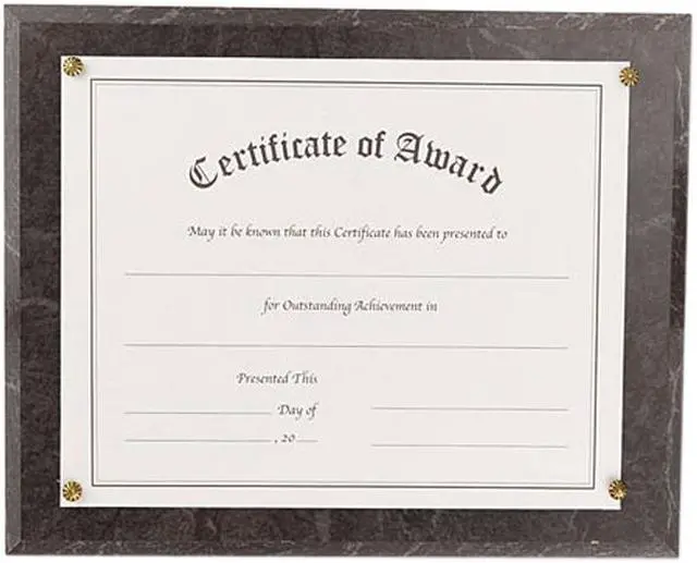 Main image of Nu-Dell 18815M Award-A-Plaque - Wall-mountable - Acrylic - Black Marble