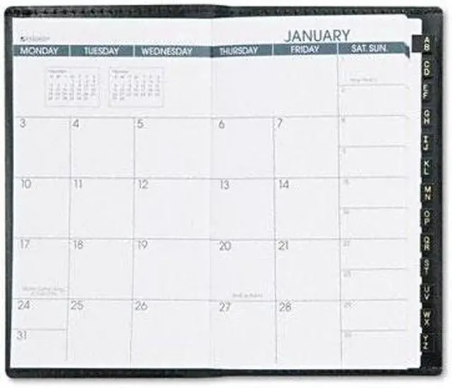 Recycled Planners | Eco-Friendly & Sustainable Monthly & Weekly Planners In Black, Green, Blue - View #6