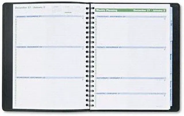 Main image of AT-A-GLANCE 70-EP01-05 The Action Planner Recycled Weekly Appointment Book, Black, 8 1/8" x 10 7/8"