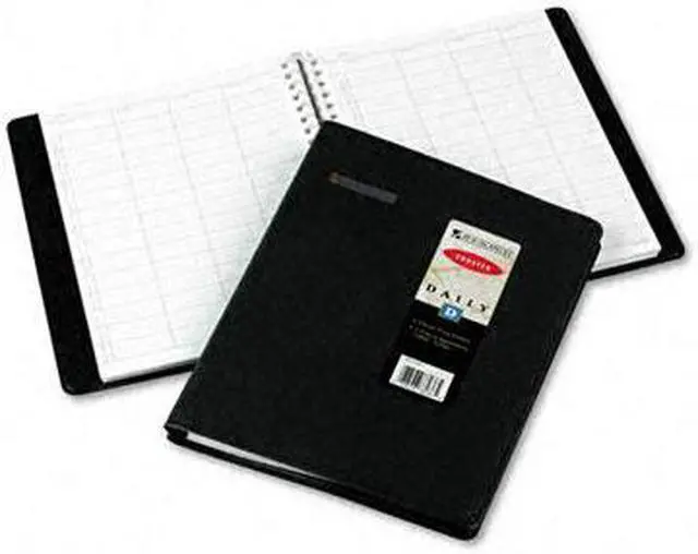 Main image of AT-A-GLANCE 80-310-05 Recycled Four-Person Group Undated Daily Appointment Book, 8-1/2 x 11, Black