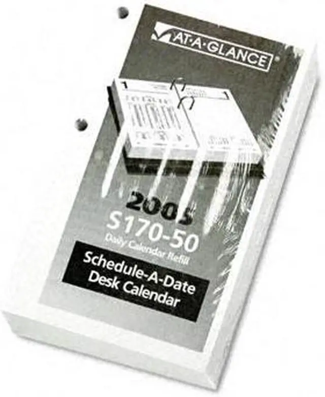 Main image of AT-A-GLANCE S170-50 Financial Desk Calendar Refill, 3 1/2" x 6"