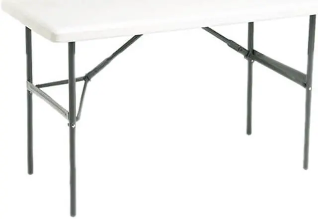 Main image of Iceberg 65203 IndestrucTable TOO 1200 Series Resin Folding Table, 48w x 24d x 29h, Platinum