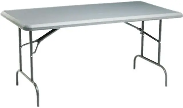Main image of Iceberg 65217 IndestrucTable TOO 1200 Series Resin Folding Table, 60w x 30d x 29h, Charcoal