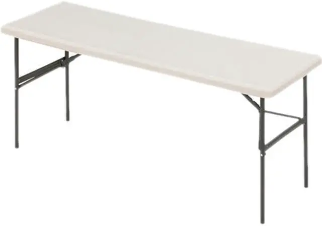 Main image of Iceberg 65383 IndestrucTable TOO 1200 Series Resin Folding Table, 72w x 24d x 29h, Platinum