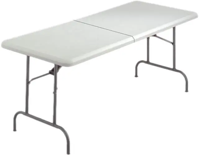 Main image of Iceberg 65453 IndestrucTable TOO Bifold Resin Folding Table, 60w x 30d x 29h, Platinum