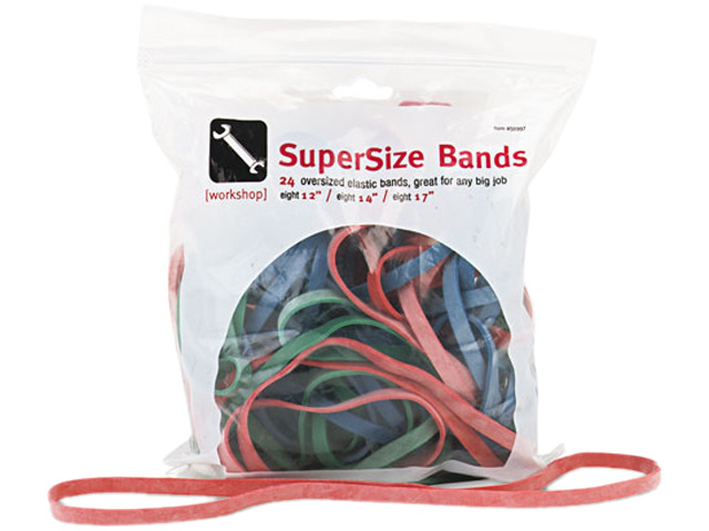 Alliance Rubber 00699 BIG BANDS – Large Rubber Bands, 7 X 1/8 Inch – Pack Of 48 – Made In USA