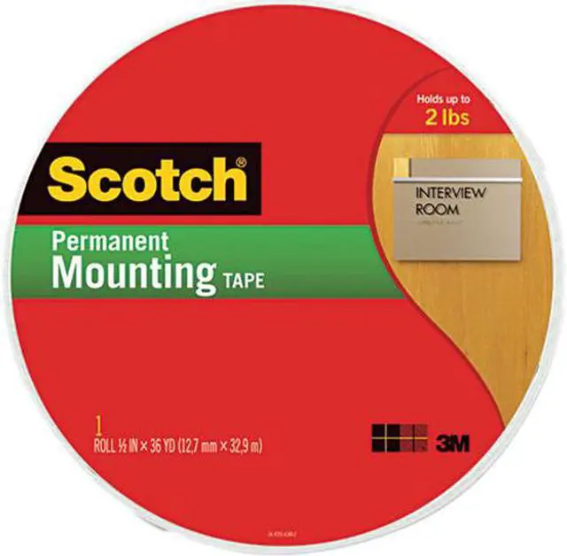 Main image of Scotch 110-MR Foam Mounting Tape, 3/4", 1368" Long