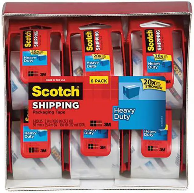 Alt view image 4 of 4 - Scotch 1426 - 3850 Heavy-Duty Packaging Tape in Sure Start Disp., 1.88" x 22.2yds, 6/Pack
