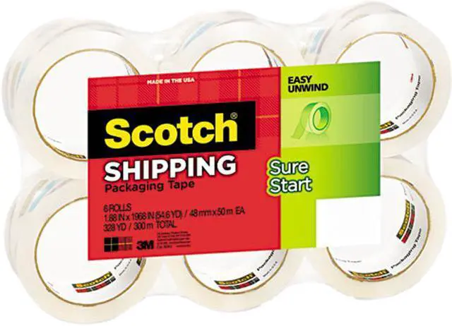 Main image of Scotch 3500-6 3500 Packaging Tape, 1.88" x 54.6 yards, 3" Core, Clear, 6/Box