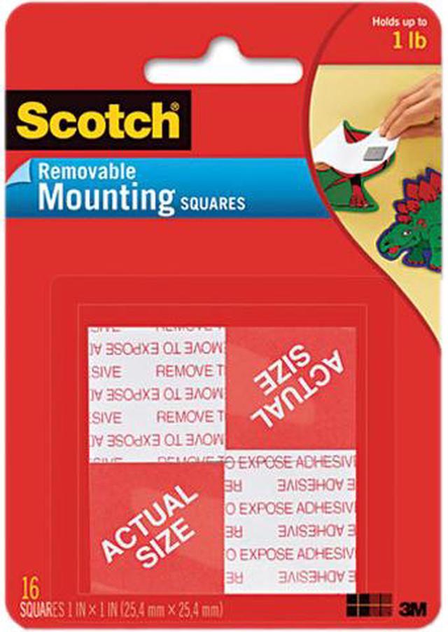 Scotch Removable Heavy-Duty Mounting Squares - 16 count