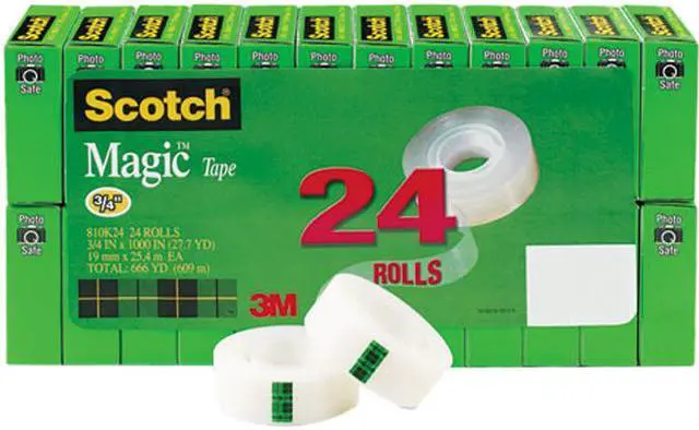 Main image of Scotch 810K24 Magic Office Tape Value Pack, 3/4" x 1000", 1" Core, Clear