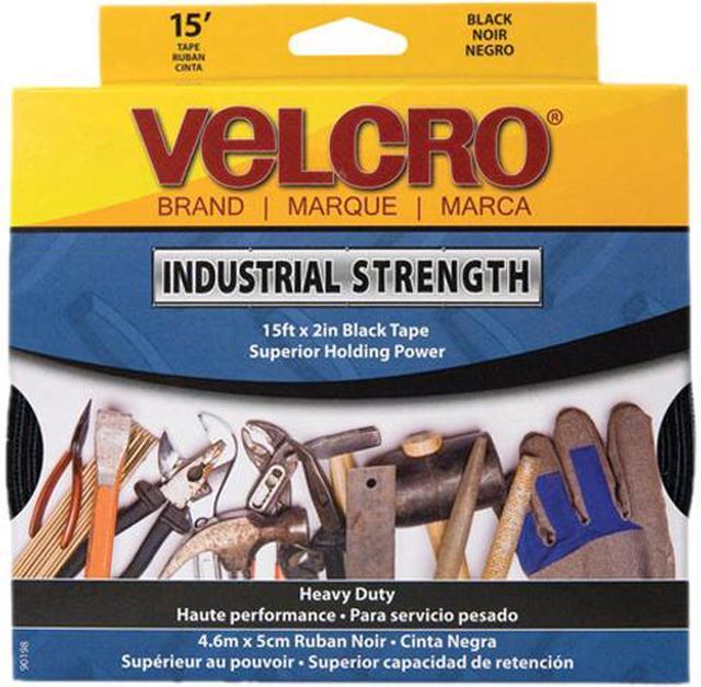 Velcro 90198 Industrial Strength Sticky-Back Hook and Loop Fasteners, 2 x  15 ft. Roll, White 