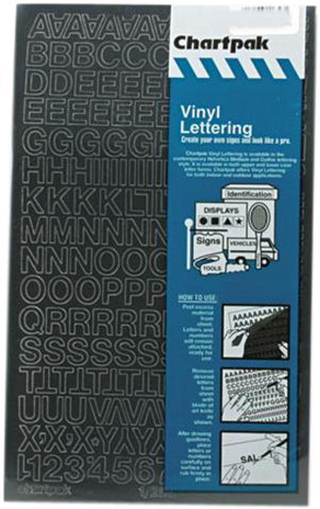Adhesive Vinyl Letters & Numbers 1/2 Black