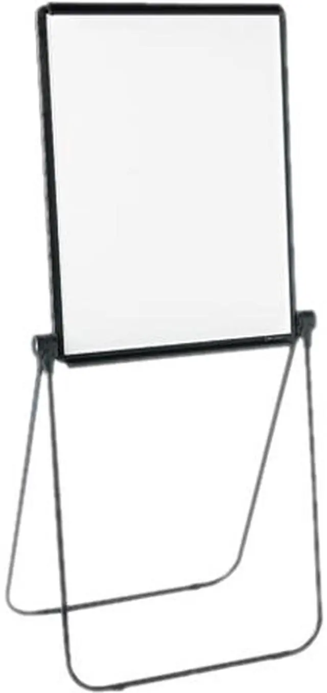 Main image of Quartet 101EL Ultima Presentation Dry Erase Easel, Melamine, 27 x 34, White, Black Frame