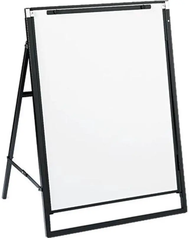 Main image of Quartet 351900 Futura Dry Erase Presentation Easel, Melamine, 24 x 36, White, Black Frame