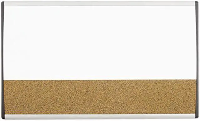 Main image of Quartet ARCCB3018 Magnetic Dry Erase/Cork Board, Painted Steel, 18 x 30, White/Aluminum Frame