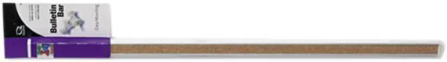 Main image of Quartet 2004 Bulletin Bar I Natural Cork Bulletin, 24 x 1, Natural, Aluminum Frame
