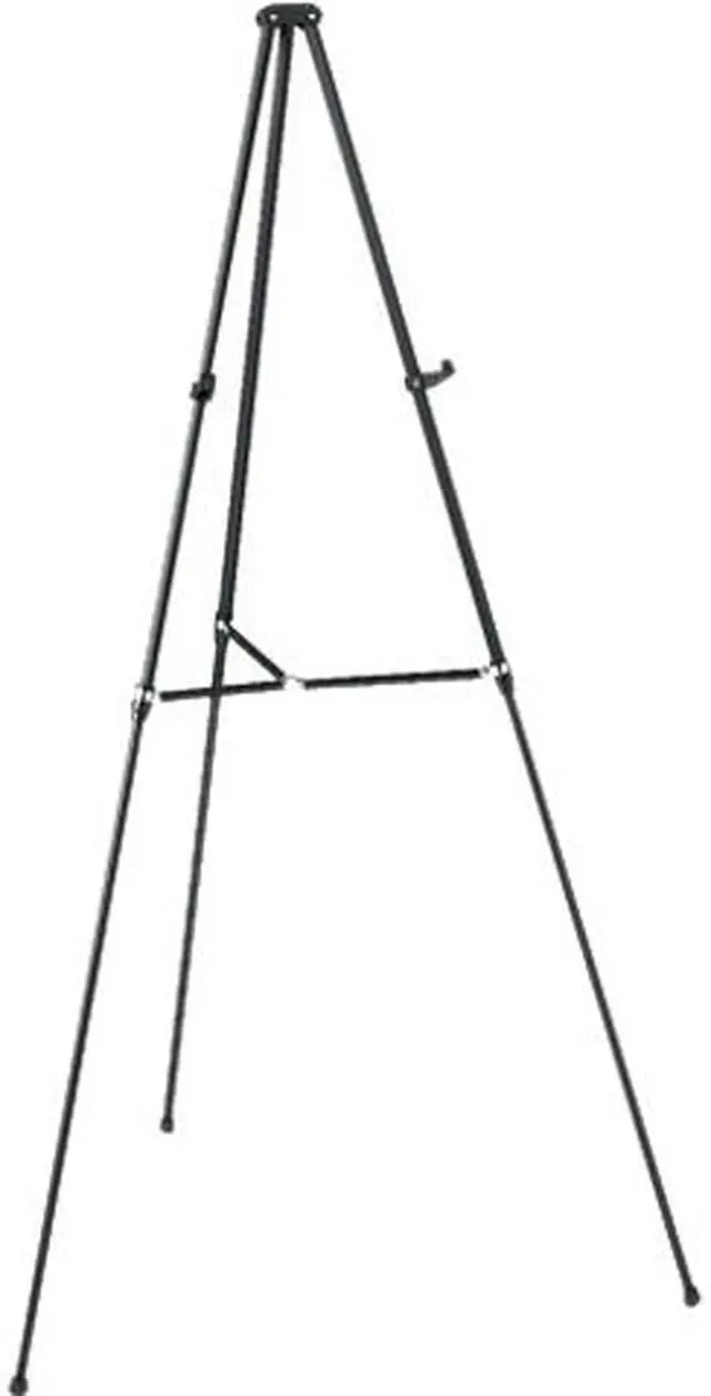 Main image of Quartet 51E Lightweight Telescoping Tripod Easel, Adjusts 38" to 66" High, Aluminum, Black