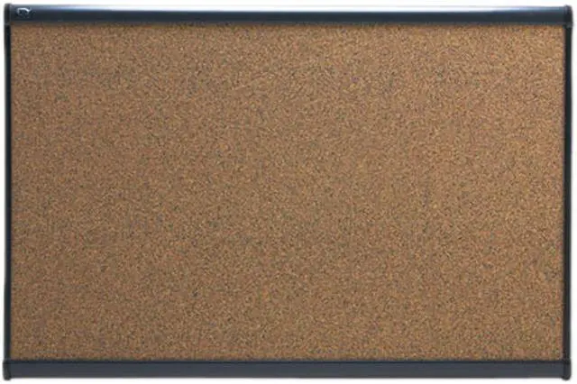 Main image of Quartet B243G Prestige Bulletin Board, Graphite-Blend Cork, 36 x 24, Aluminum Frame