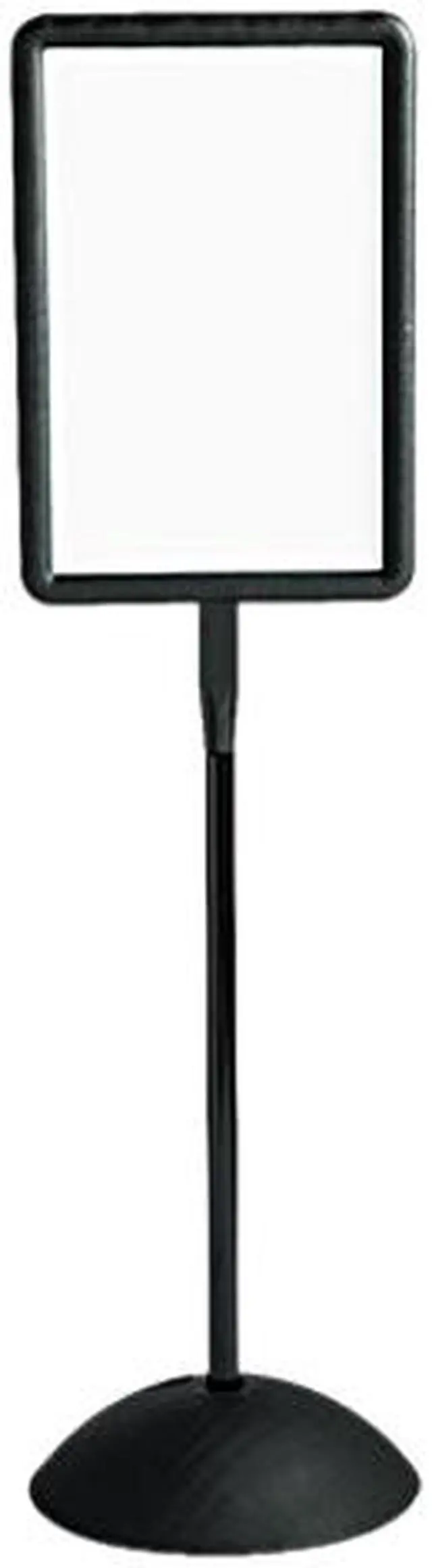 Main image of Safco 4117BL Double Sided Sign, Magnetic/Dry Erase Steel, 14 1/4 x 22 1/4, White, Black Frame