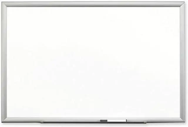 Alt view image 2 of 2 - 3M Premium Porcelain Dry Erase Board, 72 x 48, White Porcelain Surface - Silver Aluminum Frame