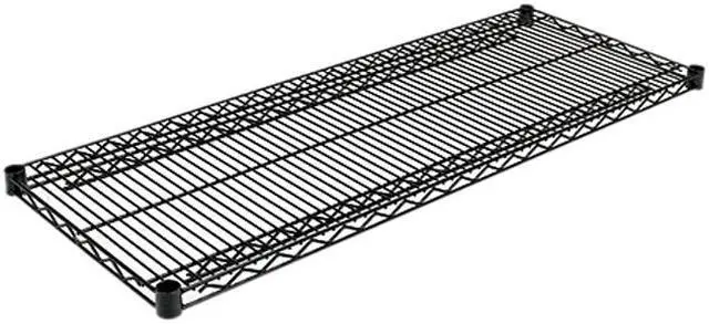 Main image of Alera SW58-4818BL Industrial Wire Shelving Extra Wire Shelves, 48w x 18d, Black, 2 Shelves/Carton