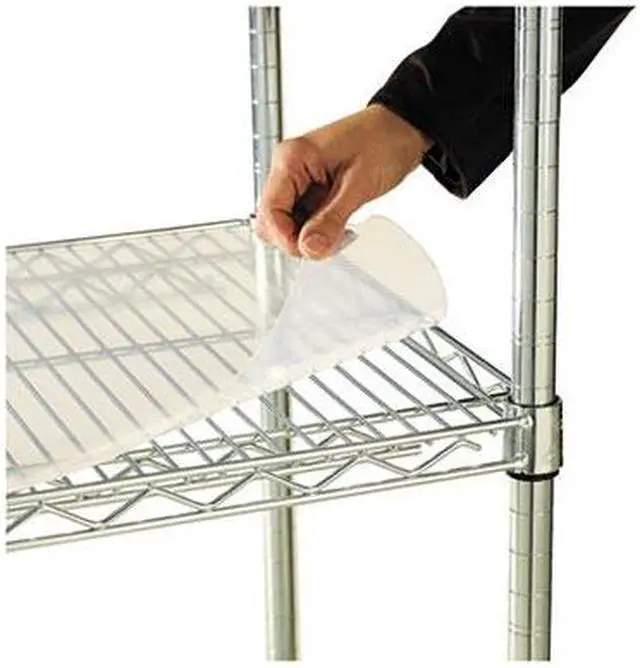 Main image of Alera SW59SL3624 (ALESW59SL3624) Shelf Liners For Wire Shelving, 36w x 24d, Clear Plastic, 4/Pack