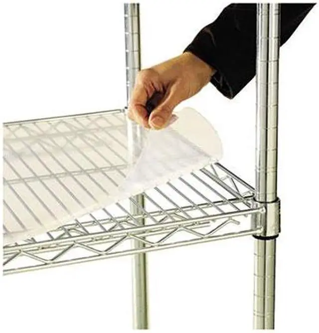 Main image of Alera SW59SL4818 Shelf Liners For Wire Shelving, 48w x 18d, Clear Plastic, 4/Pack