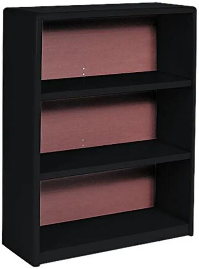 Main image of Safco 7171BL Value Mate Series Bookcase, 3 Shelves, 31-3/4w x 13-1/2d x 41h, Black