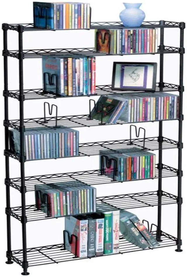 Atlantic 3020 Maxsteel 8 Tier Multimedia Rack For 440 CDs Or 228 DVDs ...