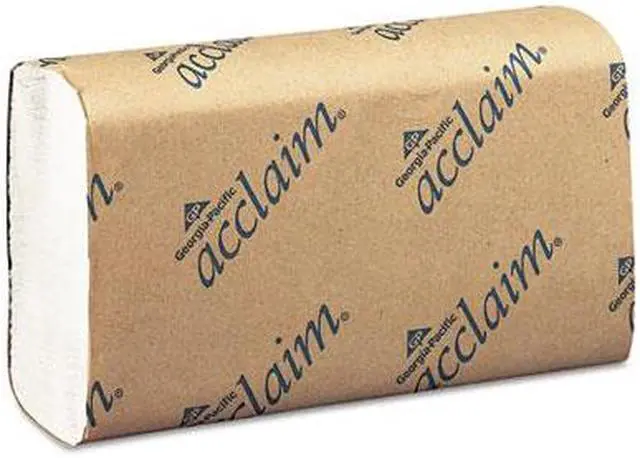 Alt view image 3 of 4 - Georgia Pacific 20204 Acclaim Folded Paper Towel, 9-1/4 x 9-1/2, White, 250/Pack, 16/Carton