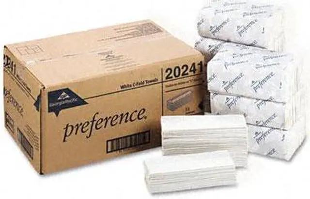 Main image of Georgia Pacific 20241 Premium C-Fold Paper Towel, 10-1/4 x 13-1/4, White, 200/Pack, 12/Carton
