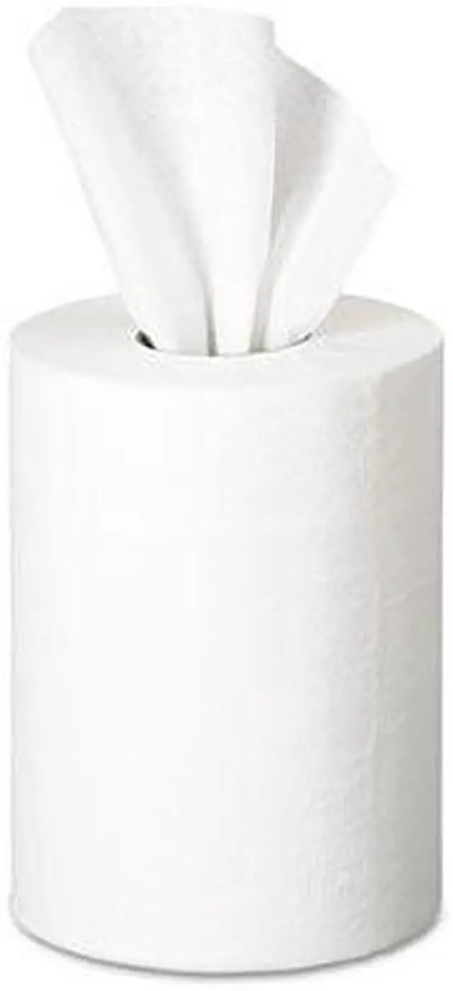 Alt view image 2 of 5 - Georgia-Pacific 28125 Premium Jr. Cap. Center-Pull Towel, 7.8 x 12, White, 275/Roll, 8 Rolls/Carton