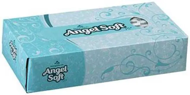 Alt view image 2 of 3 - Georgia Pacific 48580CT Angel Soft ps Premium Facial Tissues, 100/Flat Box, 30 Boxes/Carton