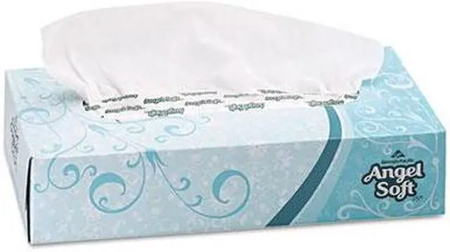Alt view image 3 of 3 - Georgia Pacific 48580CT Angel Soft ps Premium Facial Tissues, 100/Flat Box, 30 Boxes/Carton