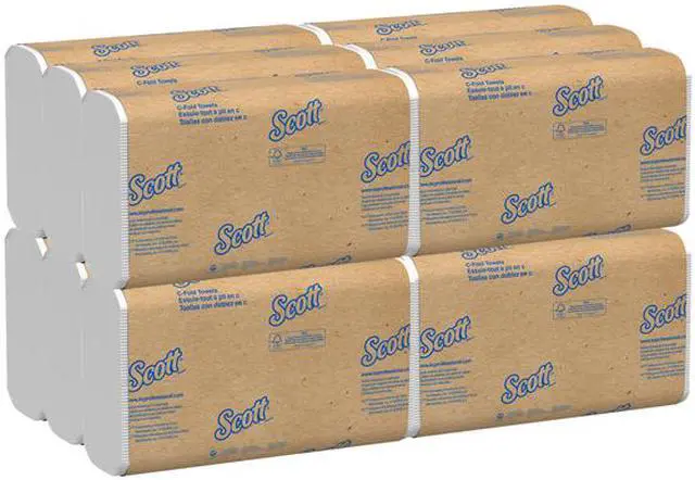 Alt view image 4 of 5 - Scott Essential C Fold Paper Towels (01510) with Fast-Drying Absorbency Pockets, 12 Packs / Case, 200 C Fold Towels / Pack