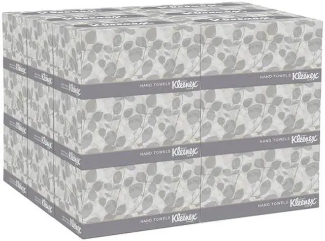 Alt view image 3 of 4 - Kleenex Hand Towels with Premium Absorbency Pockets (01701), Hygienic Countertop Pop-Up Box, White, 120 Sheets / Carton, 18 Cartons / Case
