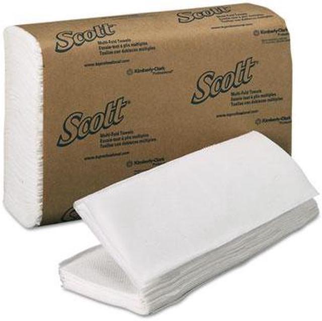 Main image of KIMBERLY-CLARK PROFESSIONAL* 01804 SCOTT Multifold Paper Towels, 9 1/5 x 9 2/5, White, 250/Pack, 16/Carton