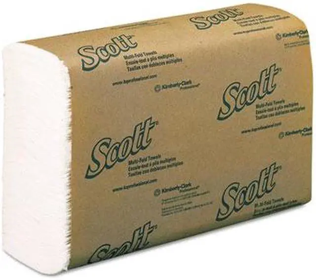 Alt view image 3 of 5 - KIMBERLY-CLARK PROFESSIONAL* 01804 SCOTT Multifold Paper Towels, 9 1/5 x 9 2/5, White, 250/Pack, 16/Carton
