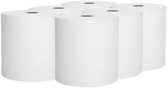 Alt view image 3 of 5 - Scott Essential High Capacity Hard Roll Paper Towels (02000), 1.75" Core, White, 9500' / Roll, 6 Rolls / Convenience Case, 5,700‘ / Case