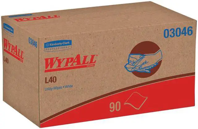 Alt view image 3 of 5 - WypAll L40 Disposable Cleaning and Drying Towels (03046), Limited Use Towels, White, 9 Pop Up Boxes per Case, 90 Sheets per Box, 810 Sheets Total