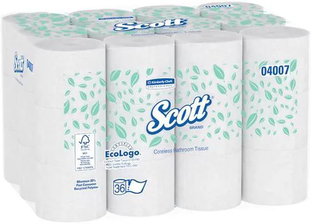 Alt view image 5 of 5 - Scott Essential Coreless Standard Roll Bathroom Tissue