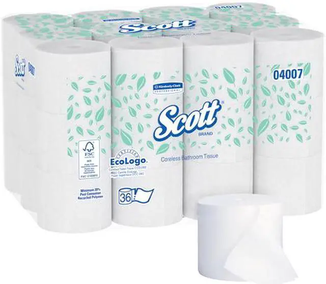 Alt view image 4 of 5 - Scott Essential Coreless Standard Roll Bathroom Tissue
