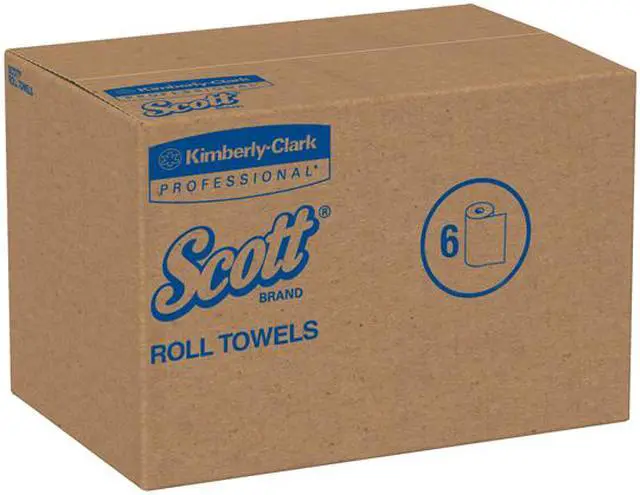 Alt view image 6 of 6 - Scott Essential Hard Roll Paper Towels (04142), Natural, 800' / Roll, 12 Rolls / Case, 9,600' / Case