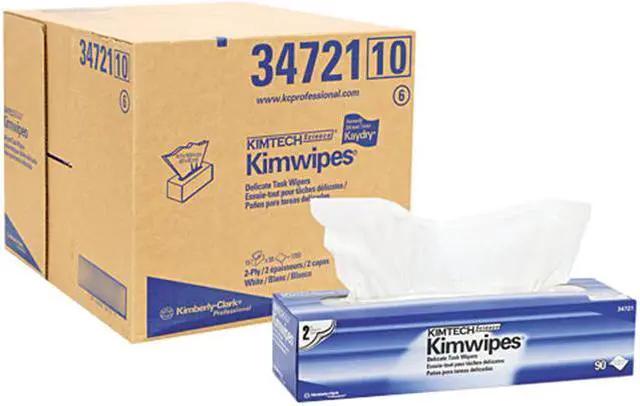 Main image of KIMBERLY-CLARK PROFESSIONAL* 34721 KIMTECH SCIENCE KIMWIPES, Tissue, 14 7/10 x 16 3/5, 90/Box, 15/Carton