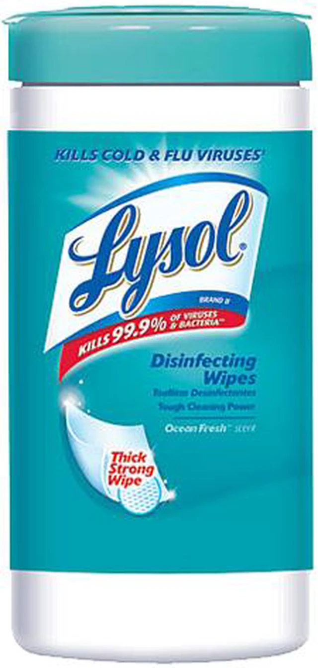 Main image of LYSOL Brand 77925EA Ocean Fresh Scent Sanitizing Wipes, 80/Canister