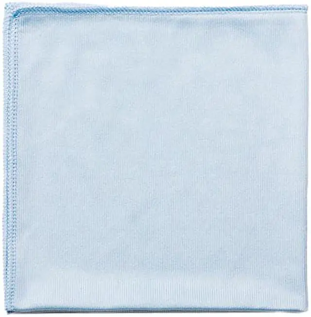 Main image of Rubbermaid Commercial Q630 Reusable Cleaning Cloths, Microfiber, 16 x 16, Blue, 12/Carton